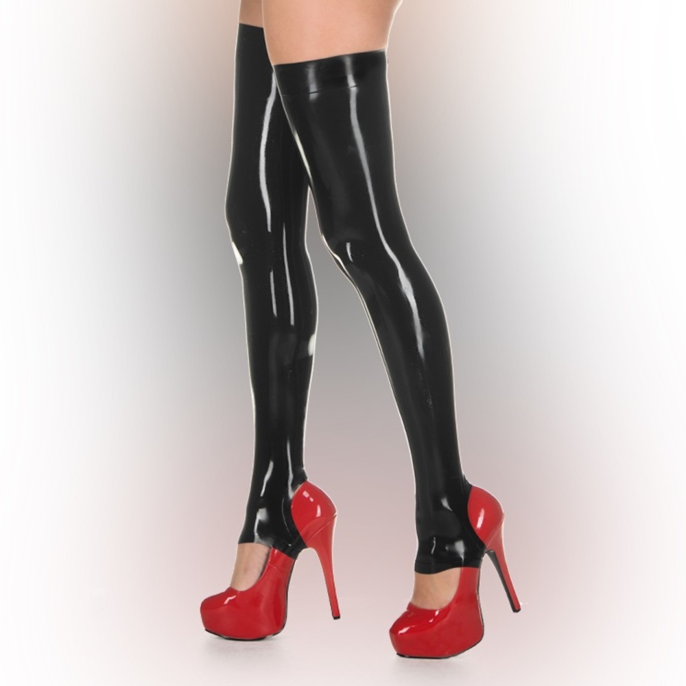 Libidex Latex Stirrup Stockings - NWOT - Small petite